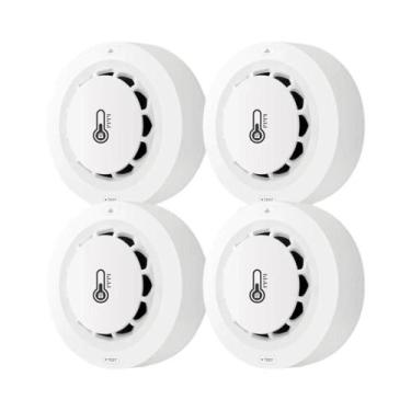 Imagem de Detector De Fumaça Inteligente Com Wifi, Sensor De Temperatura E Umida