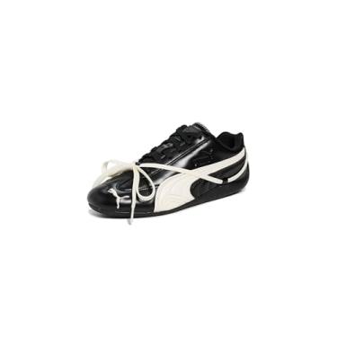 Imagem de PUMA Speedcat PRM X Rosé Tênis feminino casual com cadarço - Preto, Puma Preto/Branco Quente, 35