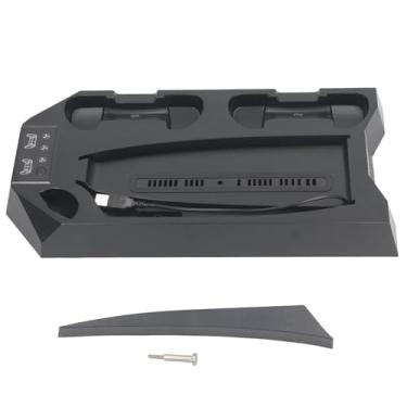 Imagem de CUOFYUNL Slient Cooling Stand Multi Funcional DE UHD Ventilador Dock Stand Station para Slim (Preto (Ébano))