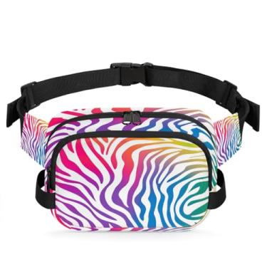 Imagem de Pochete psicodélica de margaridas coloridas para mulheres e homens com alça ajustável, bolsa transversal, bolsa de peito, bolsa tiracolo, Cor 19