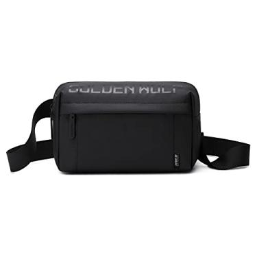 Imagem de Mochila de ombro masculina multifuncional com alça ajustável porta USB entrada para fones ouvido esportes caminhadas ciclismo alpinismo viagens negócios e uso diário