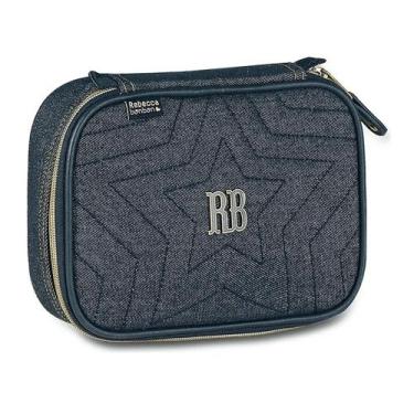 Imagem de Estojo Escolar Box Jeans Juvenil Rebecca Bonbon Original Nova Coleção 