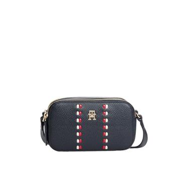 Imagem de Tommy Hilfiger Bolsa feminina atemporal para câmera, azul espacial, tamanho único