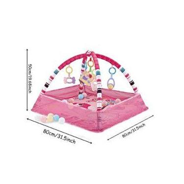 Imagem de Tapete De Atividade Infantil Com Bolinhas 2 Em 1 - Baby Style, Rosa