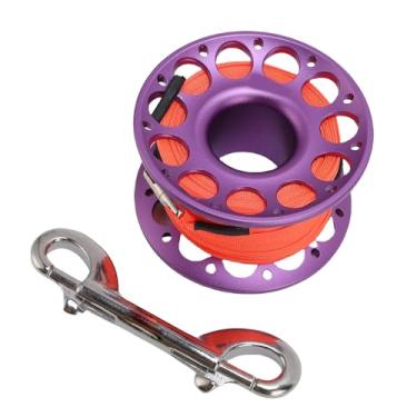 Imagem de Serounder Carretel de Carretel de Dedo de 98,43 Pés, Equipamento de Mergulho Resistente, Uso Multifuncional para Entusiastas do Mergulho, Aço Inoxidável (#4)