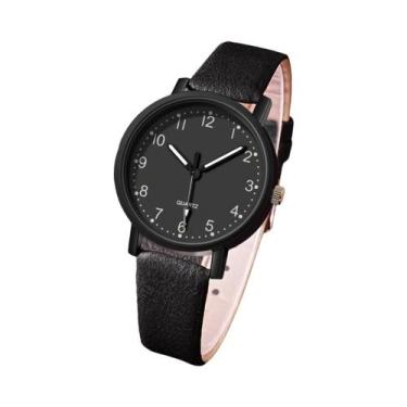 Imagem de Relógio De Pulso Feminino Vintage Com Pulseira De Couro Quartz Present