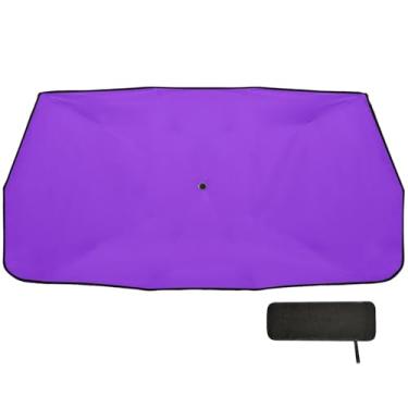 Imagem de Guarda-chuva azul violeta de caminhão para para-brisa cobertura completa para carro 147.3 cm x 75.4 cm capa de sol para janela de carro