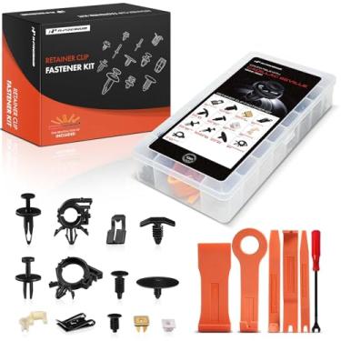 Imagem de A-Premium Kit de clipe de retentor de carro 130 peças (tipo 11) compatível com Cadillac Seville 1986-1991, pára-choques para porta de para-choque, pára-choque, pára-choques, conjunto de substituição