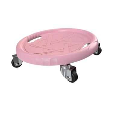 Imagem de Dynwave Roda de Disco Abdominal com Rodas Deslizantes para Exercícios Abdominais - Roda para Músculos Abdominais para Homens e Mulheres, Rosa