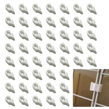 Imagem de 100 peças de clipe destacável para porta de gaiola para animais de estimação, clipes de gaiola de arame, fivelas de porta para gaiolas de animais de estimação pequenos, coelhos e hamsters