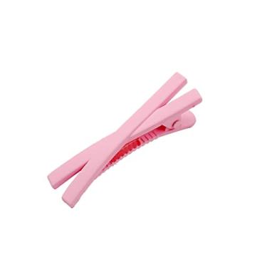 Imagem de ZJchao Grampos de Cabelo Em Formato de Cruz, Grampos de Cabelo Fofos e Coloridos para Mulheres, Meninas, Acessórios de, Presilhas de Plástico para Festa, Uso Diário (Rosa)