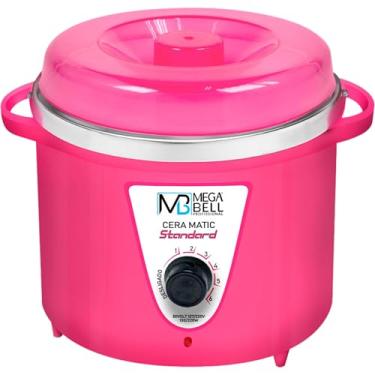 Imagem de Mega Bell, Panela aquecedora de cera para depilação, Termocera, Cera-Matic Standard, Sem refil, Bivolt, 700g, Pink