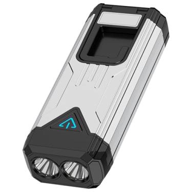 Imagem de Lanterna de Trabalho LED Recarregável,Refletor com Display Digital de Alta Brilho - Iluminação LED Recarregável Com Base Magnética - Para Reparação Automóvel Actividades Ao Ar Livre Acampamento