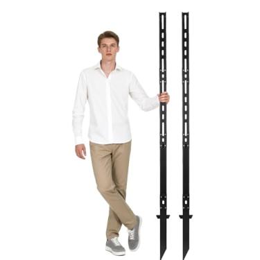 Imagem de Estacas de sinalização de jardim resistentes de 71 polegadas, poste de sinalização de rua de trânsito Postes duráveis para tráfego externo, estrada, rua, parada de estacionamento, durável, serve para