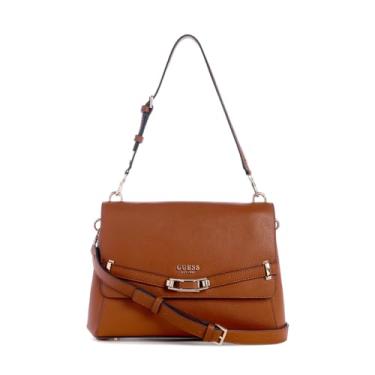 Imagem de GUESS Silvye Bolsa de ombro com aba, Conhaque, One Size