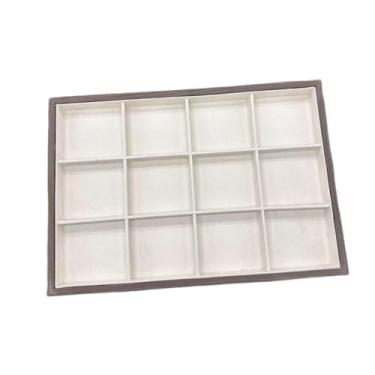 Imagem de oshhni Bandeja Organizadora de Joias, Estojo Decorativo, Grande Capacidade, Versátil, Portátil, em Madeira, para Presentes, Ideal para Grampos de Cabelo e, 12 Compartimentos