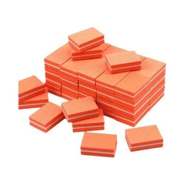 Imagem de Bloco De Lixa Esponja Mini Bicolor Para Unhas, 10, 20, 40 Peças, Ferra