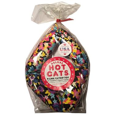 Imagem de Salsicha Deluxe Hot Cats quatro elos com design variado de 43 cm – preenchida com erva de gato orgânica