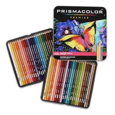 Imagem de Prismacolor Lápis de cor Premier, núcleo macio, 48 unidades – ultra-suave, durável, cores vibrantes
