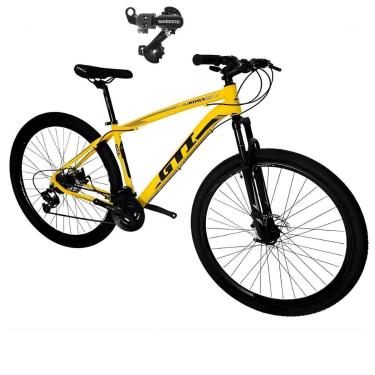 Imagem de Bicicleta 29 Gti Roma 24v leve Aluminio Disco Mecânico Suspensão 80mm Cambio Traseiro Shimano-Unissex