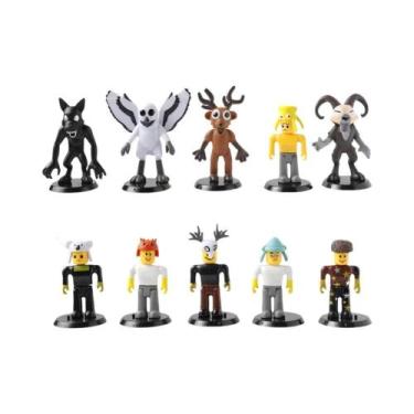 Imagem de Figuras De Brinquedo Coruja E Veado 99 Noites Na Floresta, Presente De