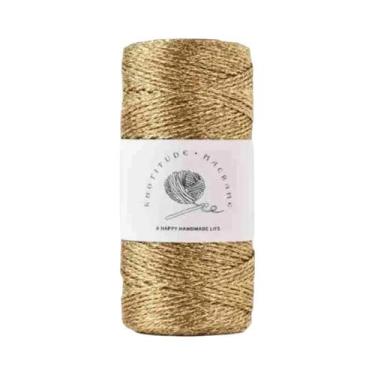 Imagem de Fita Metálica Verde Vibrante Dourada De Poliéster 1mm 100m Durável Ver