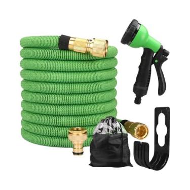 Imagem de Mangueira De Jardim Expansível 25-100FT Com 8 Modos De Pulverização, D