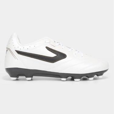 Imagem de Chuteira De Campo Topper Maestro - Branco/Preto/Dourado - Tam 42-Unissex