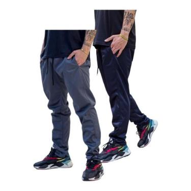 Imagem de Kit 2 Calças Masc Esportiva Inverno 2 Bolsos Lateral 075 Pr - KSFRENTS