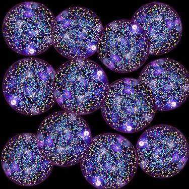 Imagem de Vertintong Pacote com 12 Bolas de Praia de LED Jumbo, Bolas de Brinquedos de Piscina que Brilham no Escuro, Bola Inflável Gigante Confete Glitter, Bola de Praia Transparente Inflável Piscina