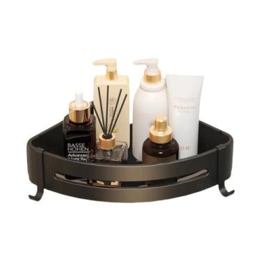 Imagem de Prateleira De Banheiro Montada Na Parede Sem Furadeira Organizador De 