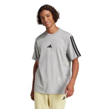 Imagem de Camiseta Adidas Malha Simples Essentials Três Listras Masculina-Masculino