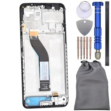 Imagem de Digitalizador de tela sensível ao toque com moldura para Xiaomi Redmi 14C 5G Preto 6.88