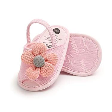 Imagem de Sandálias de verão para meninos e meninas, sola macia, sapatos de praia, primeiros passos, 1969 Pink, 0-6 Months Infant