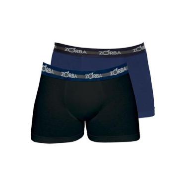 Imagem de Kit com 2 Cuecas Boxer Zorba 702 Colorido, Preto, GG