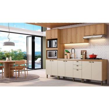 Imagem de Cozinha Modulada Finesse Ambiente Composição 2 Capuccino Off White - Thb