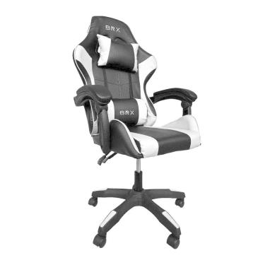 Imagem de Cadeira Gamer Brx Impact Branca Pct /1