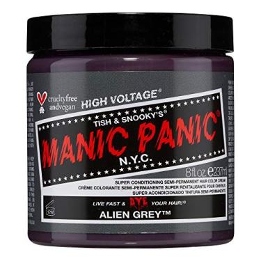 Imagem de MANIC PANIC Coloração Capilar Semipermanente Classic Alien Grey - Tintura Ardósia Média E Fria Para Mulheres Homens Que Dura De 4 A 6 Semanas. Vegana, Sem Crueldade Contra Amônia. Crie Tons Personal