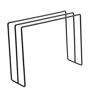 Imagem de Generic Suporte de Pano de Prato de Ferro Rack Independente Três Fileiras Hastes Penduradas para Toalha Limpa Armazenamento de Secagem Pia da Cozinha 345g (Preto)