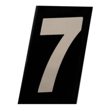 Imagem de Número Residencial 7 em Acm Refletivo Numeral 11,5 x 6,5 cm