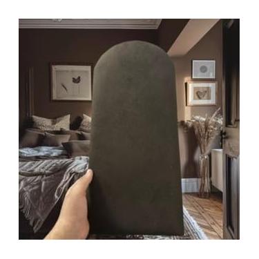 Imagem de Cabeceiras Nuvem Decoração Estofada Cama Casal Queen King Solteiro (Marrom,CAMA SOLTEIRO - 5 PLACAS)