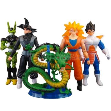 Imagem de Kit 4 Bonecos Dragon Ball Z Action Figure Esféras Do Dragão
