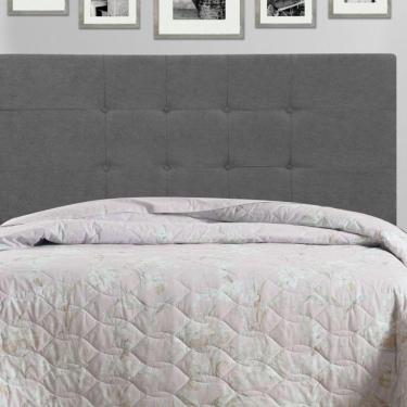 Imagem de Cabeceira Casal King Jbe Barcelona 195cm Cinza Box 193cm