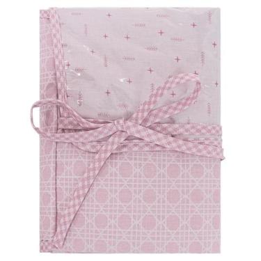 Imagem de Trocador de Fraldas Portátil Baby Joy Clássicos, PALHA ROSA