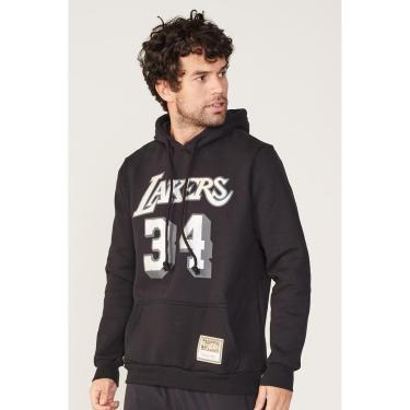 Imagem de Moletom Mitchell & Ness Fechado Com Capuz Los Angeles Lakers Masculino-Masculino