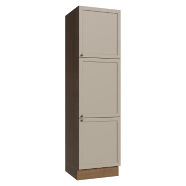Imagem de Paneleiro 60 cm 3 Portas Rustic/Crema Vik Madesa