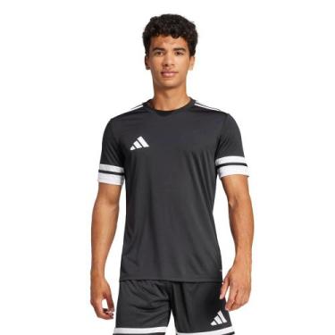 Imagem de Camiseta Masculina Adidas Squadra 25 Aeroready Preto/branco, Preto, Br