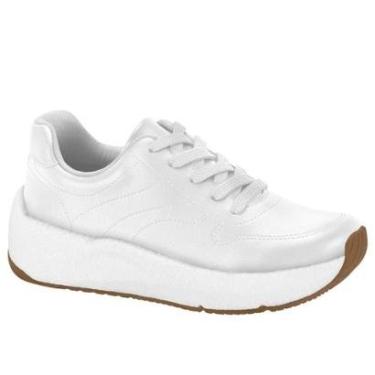Imagem de Tênis Feminino Beira Rio Plataforma Casual - Branco-Feminino