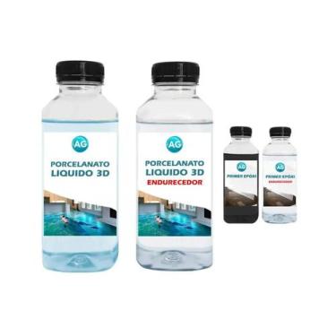 Imagem de Kit Porcelanato Líquido 3D + Primer - Transforme sua superfície - Resi