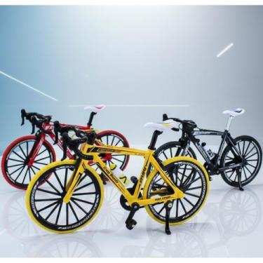 Imagem de Kit 3 Miniaturas Bike Speed Diecast 1:10 Metal Articulada Coleção Comp